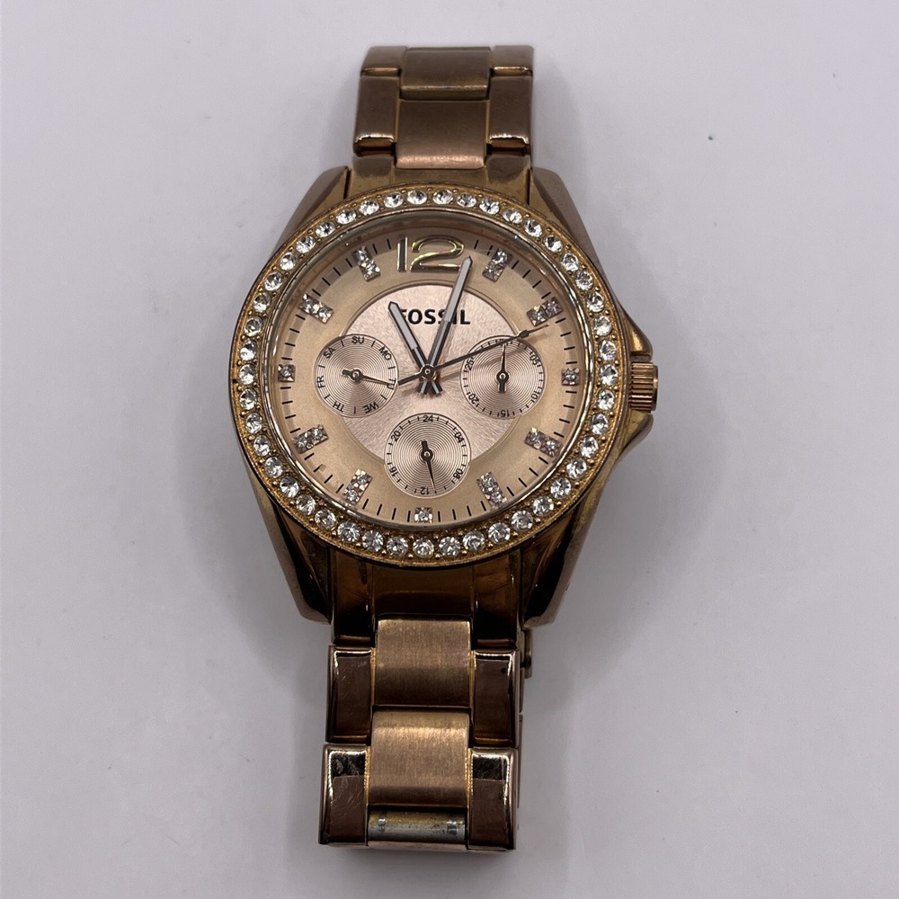 Fossil Riley Multi-Function Rose Gold-Plated Ladi… - image 6